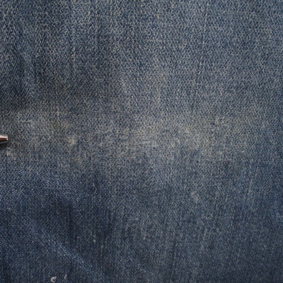 Vintage 1980's Wrangler Jeans Men's 38 Short Distressed Stone Wash Blue 84414KB - Picture 4 of 14